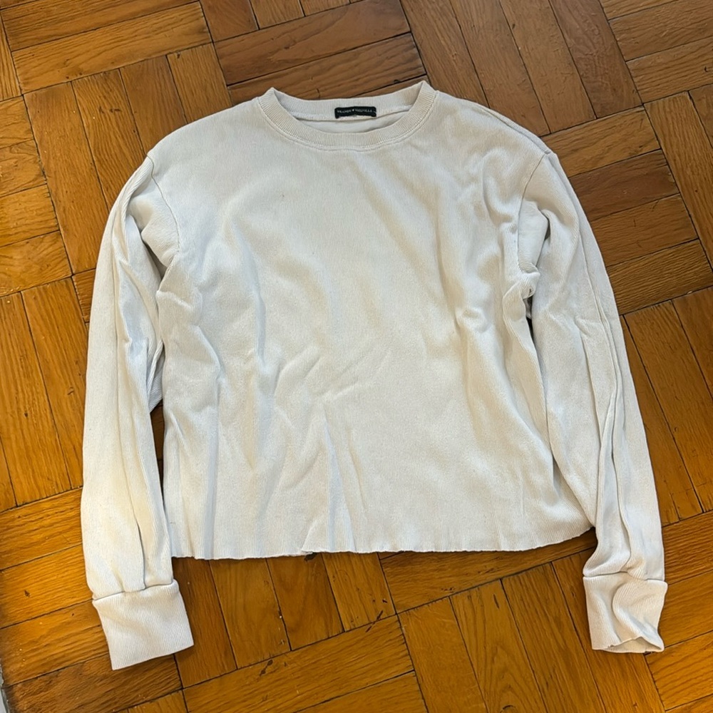 Brandy Melville white long sleeve top